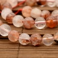 thumbnail image 1 of Natural Hematoid Quartz/Fire Quartz Round Beads Strands Ferruginous Quartz 8mm Hole: 1mm about 48pcs/strand 14.9 inch, 1 of 2