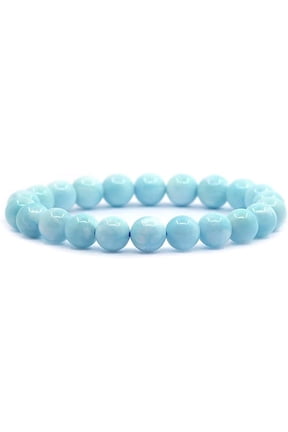 Natural Hemimorphite Gemstone 8mm Round Beads Stretch Bracelet 7 Inch Unisex