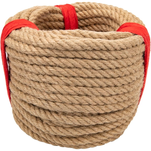 Natural Hemp Rope (1/2 in x 100 ft) Twisted Manila Ropes Jute Ropes Sisal Rope for Cat Scratching Post, Camping, Crafts, Tug of War, Railings Decorate, Hanging, Hammock, DIY Projects