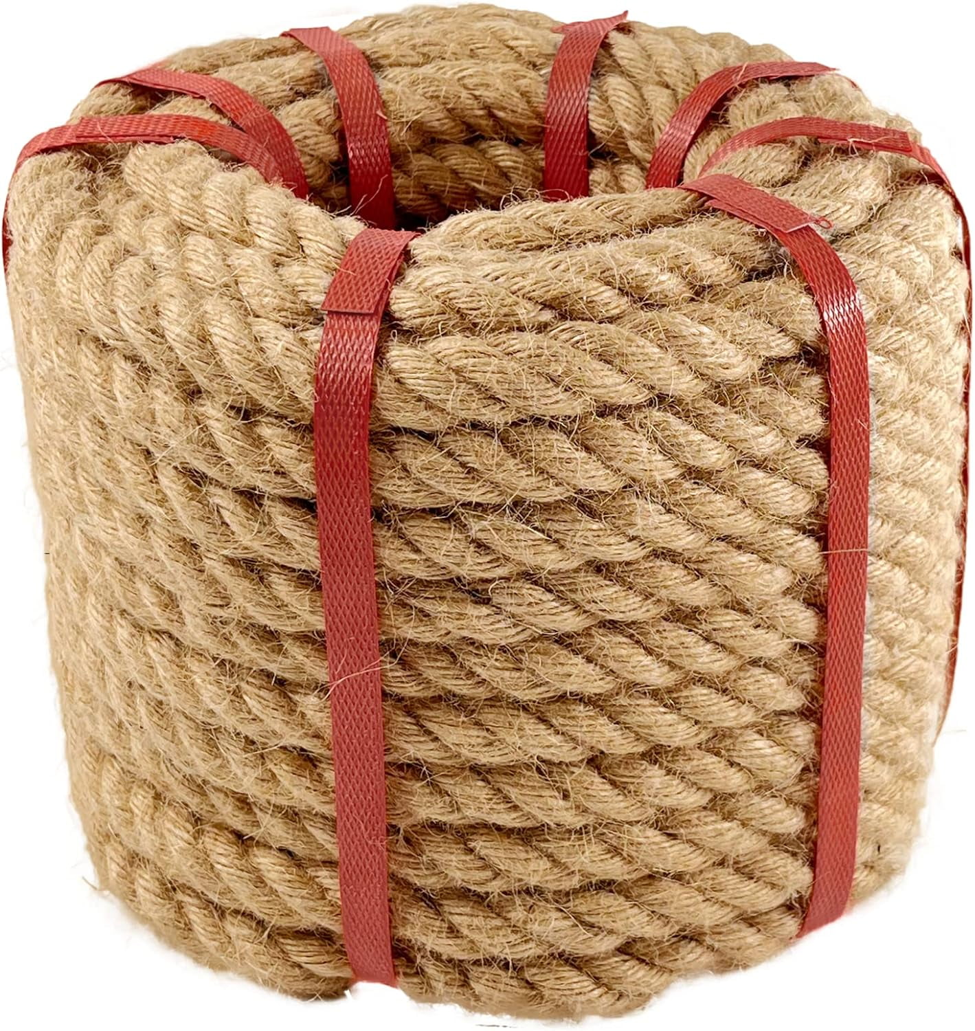Natural Hemp Rope Jute Rope (3/4 in * 50 ft) Twisted Manila Rope for ...