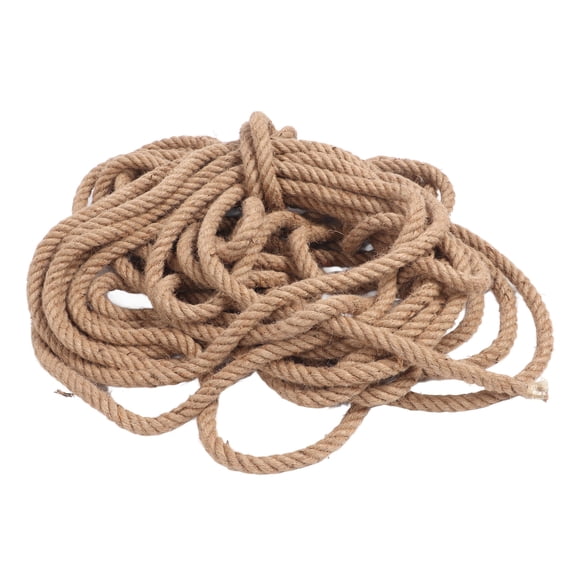 Natural Hemp Rope, Strong Load Bearing Flexible 30 Meters Length Hemp Rope Wide Application Wear Resistant For Swings