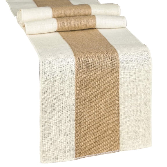 Natural Hessian Burlap Table Runner for Wedding Birthday Decor 30x275cm