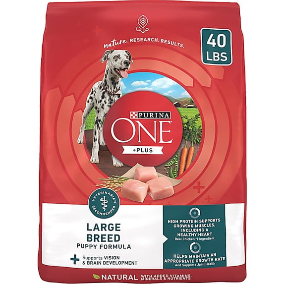Purina Pro Plan Natural High Protein Plus Large Breed Formula Dry Puppy Food 40 lbs.