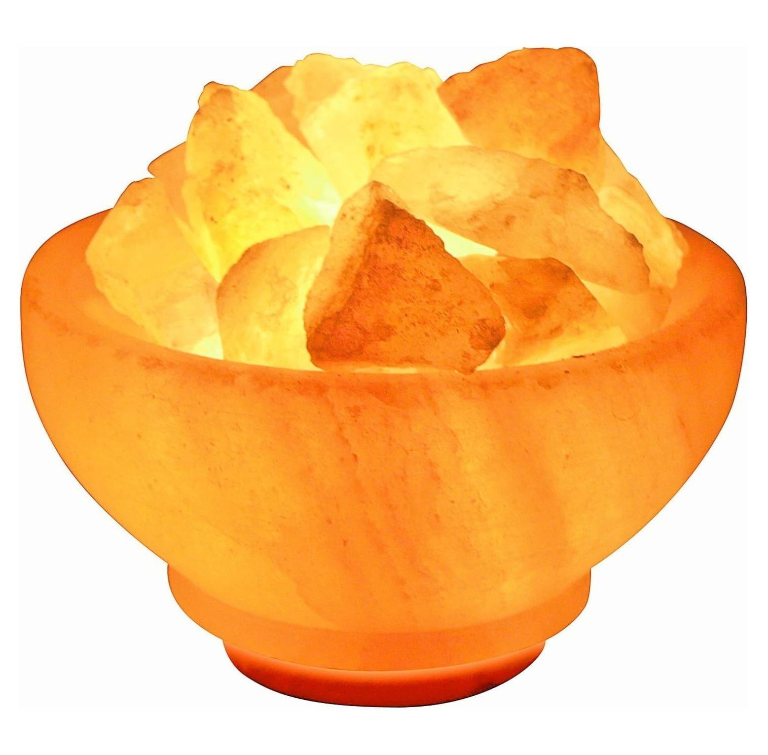 Natural Himalayan Salt Lamp with Bulb, Dimmer Cord