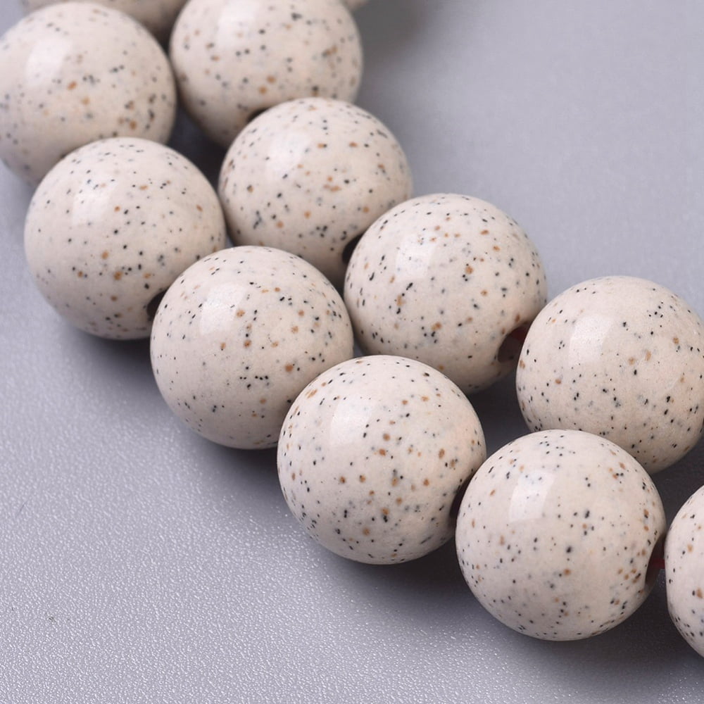Natural Hokutolite Beads Strands Round 10mm Hole: 1.6mm about 39pcs/Strand 15.5 inch(39cm)