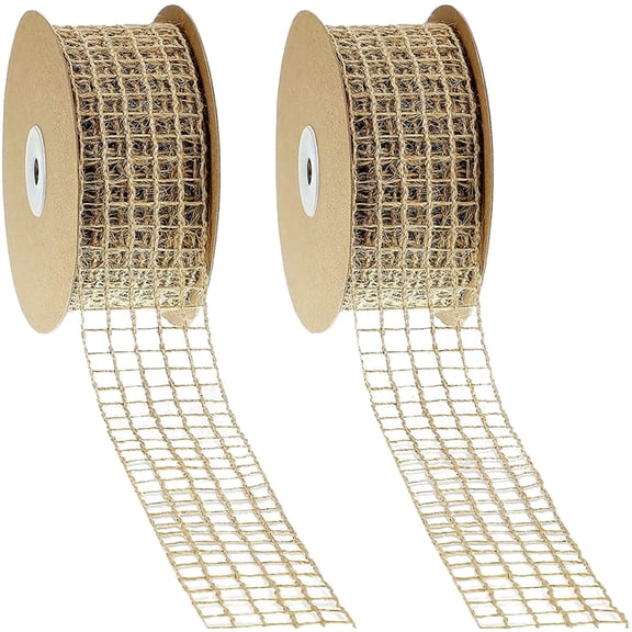 Natural Hollow Jute Webbing 10 Yards Braided Rope Gift Wrapping Garden Decor Macrame Crafts Rustic Organic Cord DIY Projects Floral Design Binding