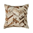 thumbnail image 1 of Natural Home Decor Torino Chevron Cowhide Pillow | 1-Piece | 22"x22", 1 of 2