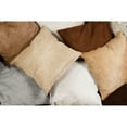 thumbnail image 1 of Natural Home Decor Torino Cowhide Pillow | 2-Piece CHOCOLATE 18"x18"x5", 1 of 5