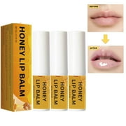 Natural Honey Lip Balm for Dry Lips - Moisturizing & Healing Lip Care with Beeswax, Shea Butter, Vitamin E - Organic & Long-Lasting Hydration - Honey Lip Balm for Men & Women