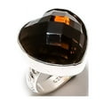 thumbnail image 1 of Natural Honey Topaz Gemstone Handmade 925 Sterling Silver Gift Ring Size 8, 1 of 2