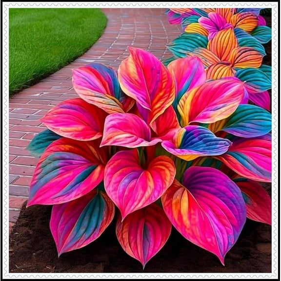 Natural Hostas —-10 color options-- Non-GMO — Easy to cultivate— For Home Landscape Decoration(Non-Artificial)