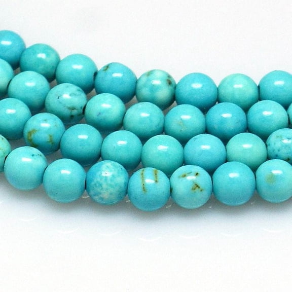 Natural Howlite Beads Strands Round Dyed 4mm Hole: 1mm about 92~95pcs/strand 15.5 inch Howlite