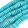 thumbnail image 1 of Natural Howlite Heishi Beads Strands Dyed Heated Flat Round/Disc Turquoise 10x3mm Hole: 1mm 82pcs/strand 15.75 inch, 1 of 3