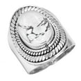 thumbnail image 1 of Natural Howlite Ring 925 Sterling Silver Handmade Jewelry, 1 of 6