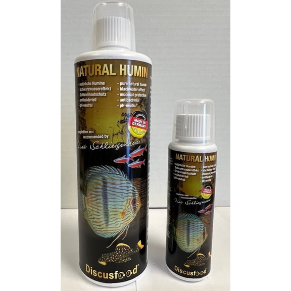 Discusfood Natural Humin Freshwater Salt Water Aquarium Water Treatment, 125 mL, 1 Count