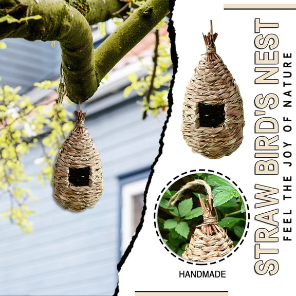 Natural Humming Bird Hanging Outdoor Patio Garden Feeder for Wild Birds