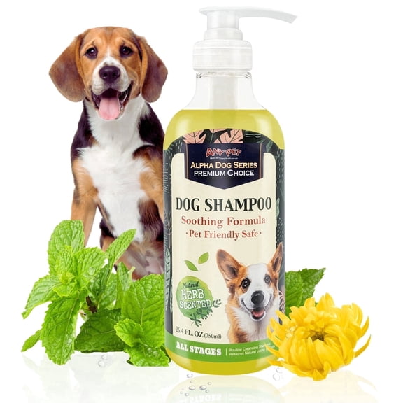 Alpha Dog Series Hypoallergenic Dog Shampoo, Aloe Vera, Ph Balanced, 26.4 fl oz Bottle