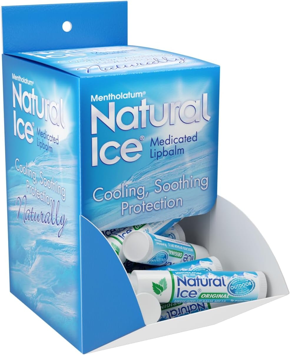 Natural Ice Lip Balm Original SPF 15 1 Each ( Packs of 48), 0.16 Ounce (Pack of 48)