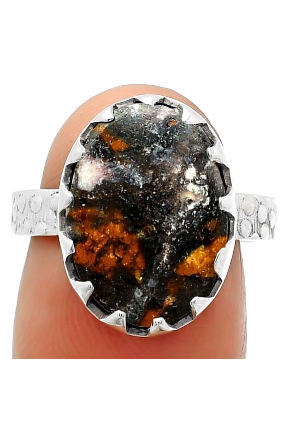 Natural Indian Blanket Jasper 925 Sterling Silver Ring s.7 Jewelry R-1210 SDR165228