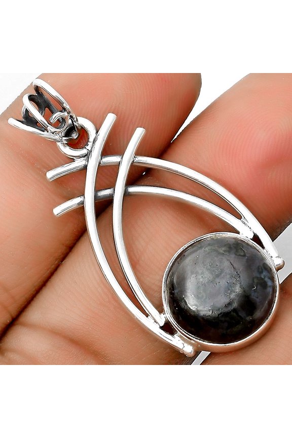 Natural Indigo Gabbro 925 Sterling Silver Pendant Jewelry P-1010 SDP134551