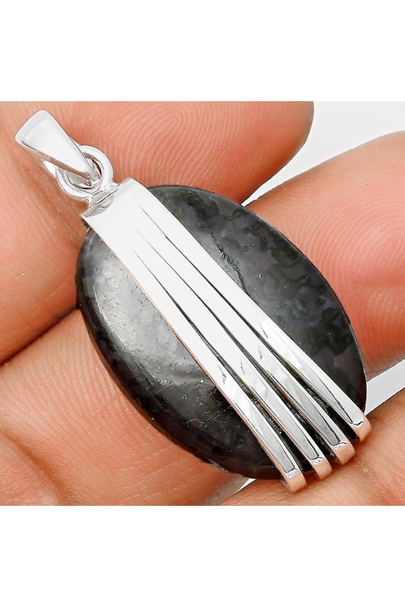 Natural Indigo Gabbro 925 Sterling Silver Pendant Jewelry P-1302 SDP136061