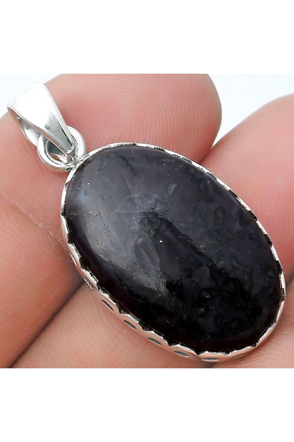 Natural Indigo Gabbro 925 Sterling Silver Pendant Jewelry P-1637 SDP127099