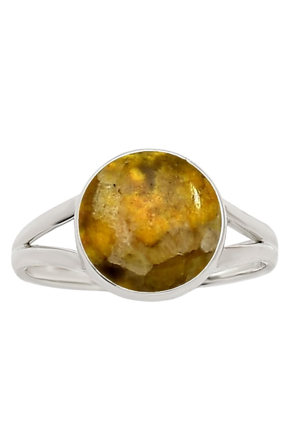 Natural Indonesian Bumble Bee 925 Sterling Silver Ring s.10 Jewelry R-1002 SDR251641