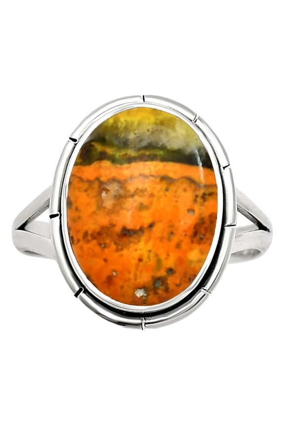 Natural Indonesian Bumble Bee 925 Sterling Silver Ring s.10 Jewelry R-1012 SDR251360