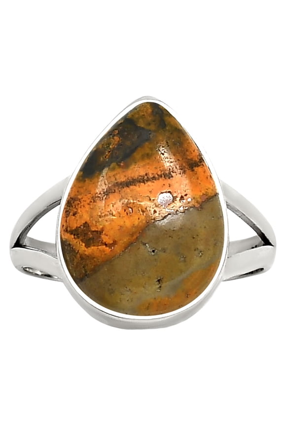 Natural Indonesian Bumble Bee 925 Sterling Silver Ring s.7 Jewelry R-1002 SDR250862