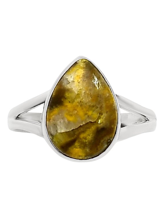 Natural Indonesian Bumble Bee 925 Sterling Silver Ring s.7 Jewelry R-1002 SDR251581