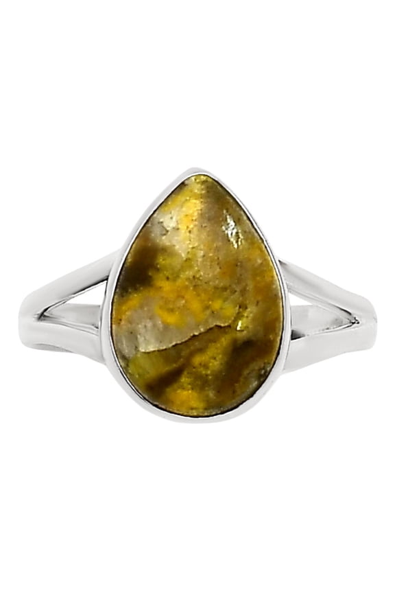 Natural Indonesian Bumble Bee 925 Sterling Silver Ring s.7 Jewelry R-1002 SDR251581