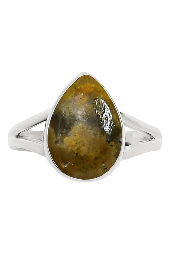 Natural Indonesian Bumble Bee 925 Sterling Silver Ring s.7 Jewelry R-1002 SDR251582