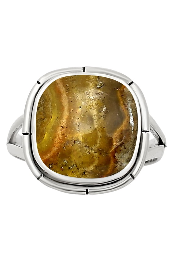 Natural Indonesian Bumble Bee 925 Sterling Silver Ring s.7 Jewelry R-1012 SDR251377