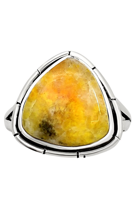 Natural Indonesian Bumble Bee 925 Sterling Silver Ring s.8 Jewelry R-1012 SDR251340
