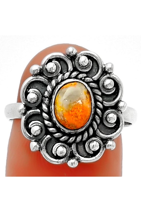 Natural Indonesian Bumble Bee 925 Sterling Silver Ring s.8 Jewelry R-1563 SDR185512