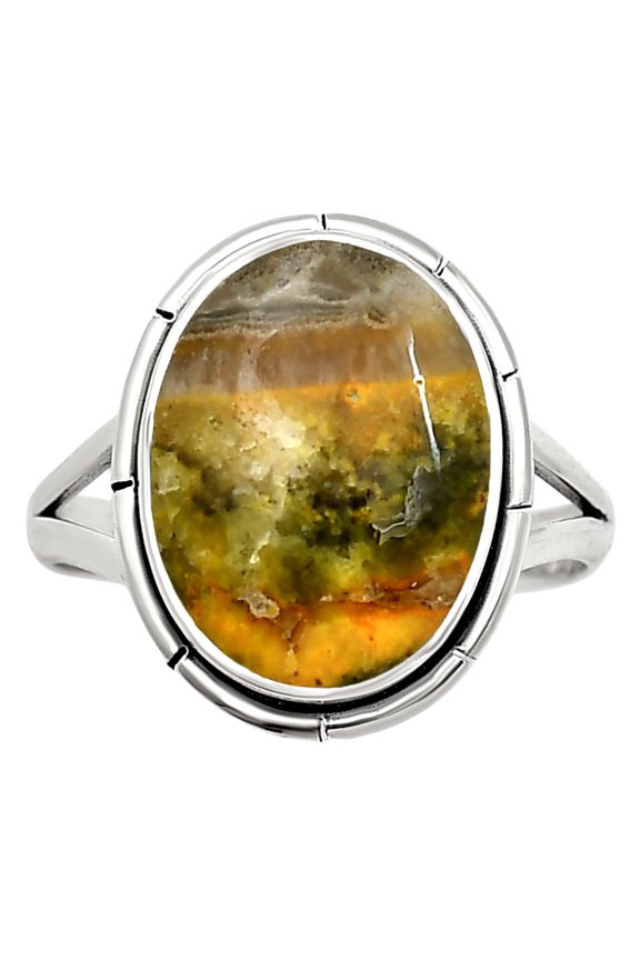 Natural Indonesian Bumble Bee 925 Sterling Silver Ring s.9 Jewelry R-1012 SDR251354