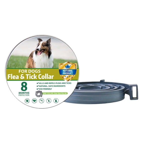 Natural Ingredient Flea Tick Collar for Dog&Cats Long Lasting Pest Defense Simple to Use Comfortable Neck Fit for Daily Wear