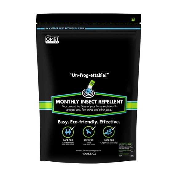 Natural Insect Repellent, 100G Insect Deterrent, Lime-Based Pest Barrier For Lawn & Garden, Multi-Purpose Outdoor Insect Repellent For Mosquitoes, Ticks & Fleas