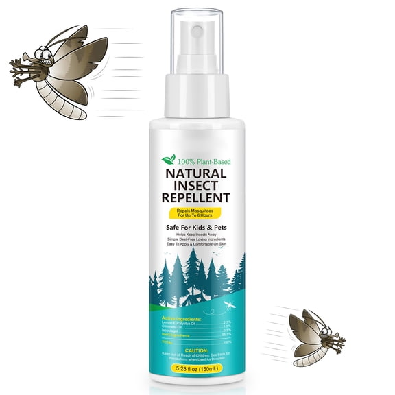 Natural Insect Repellent, Helps Keep Insects Away, Family & Pet Friendly, 5.28 fl oz