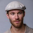 thumbnail image 1 of Natural Irish Linen Hat For Men By Mucros Weavers, Size X-Large, 1 of 2