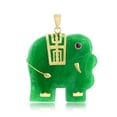 thumbnail image 1 of Natural Jade Elephant Figurine Pendant - Real Jade Pendant 14k Gold and Jade Necklaces for Women - Green Jade Jewelry - Elephant Jewelry - Elephant Necklace Pendant - Elephant Figurines Necklace, 1 of 6