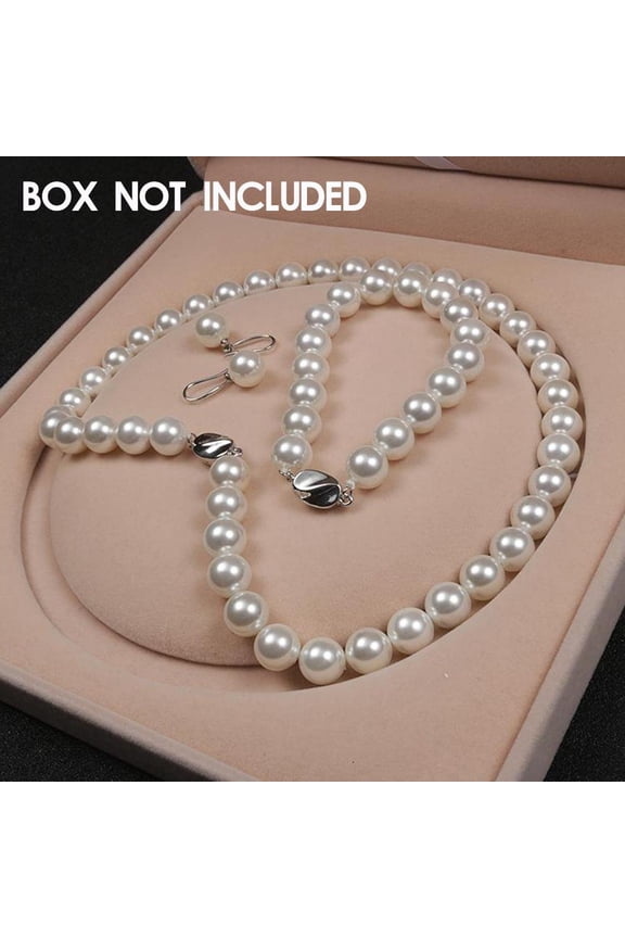 Natural Jewelry set Exquisite Shell Pearls Necklace Ears for