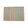 thumbnail image 1 of Natural Jute Area Rug Hand Braided Rug Cyan Scalloped Rectangle Rug, 1 of 5