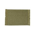 thumbnail image 1 of Natural Jute Boho Chic Fringe Edge Table Placemats, Rectangular Rustic Farmhouse Burlap Tassel Dining Table Mats, Heat Resistant Washable Placemats for Kitchen Dining Table, 1Pc(Green,17.7x11.8"), 1 of 6