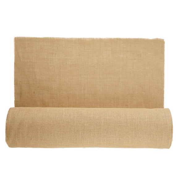 Natural Jute Burlap Fabric Roll, 36" x 150 ft, High-Density Material for Wedding Decor, Craft Projects, Garden Plant Protection, and Winter Tree Wrapping