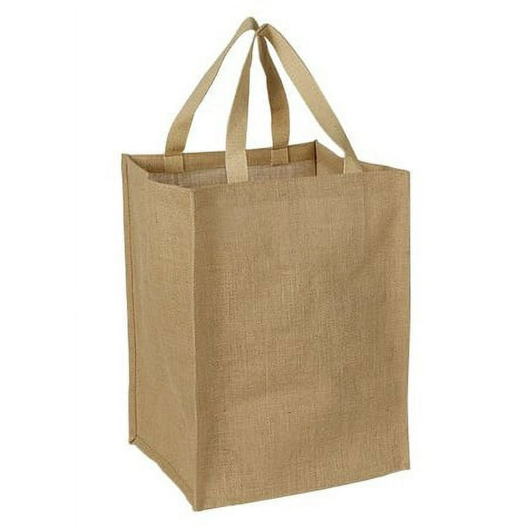 Burlap on sale grocery bag