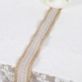 thumbnail image 1 of Natural Jute Burlap Ribbon With White Lace Rustic Style Wedding Party Craft Decoration #2, 1 of 3