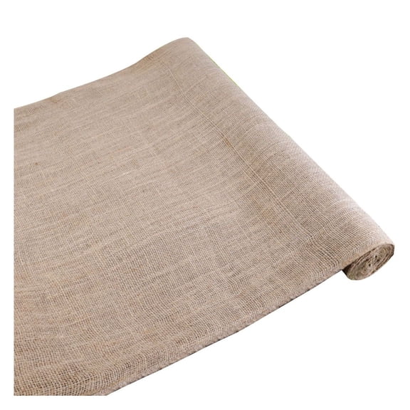 Natural Jute Fabric 63x100ft - Breathable Burlap Roll for Gardening, Home Decor & DIY Crafts - Rustic Packaging, Plant Protection, and Table Runners
