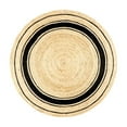 thumbnail image 1 of Natural Jute Racetrack Rug, Oso, 1 of 11