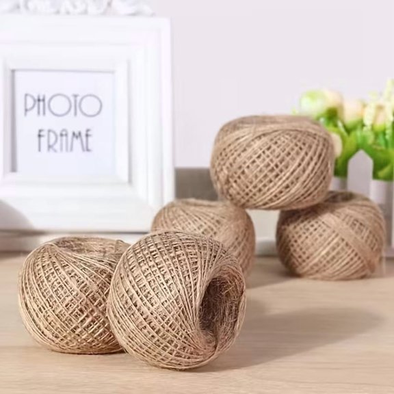 Natural Jute Rope 100m for Macrame, Plant Hangers, Gift Wrapping, DIY Crafts